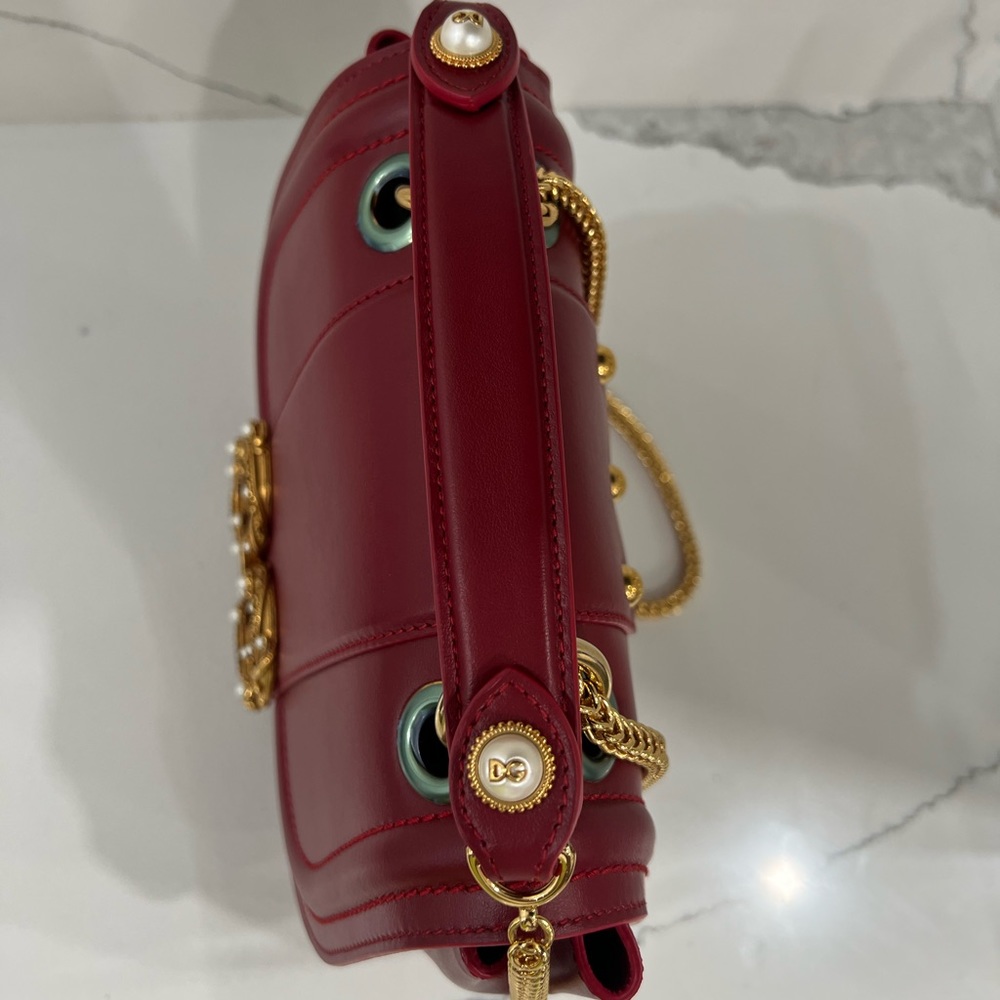 NEW Dolce & Gabbana DG Amore Crossbody Shoulder Bag Red - Picture 8 of 16